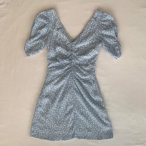 ZARA BLUE AND WHITE POLKA DOT DRESS Size XS